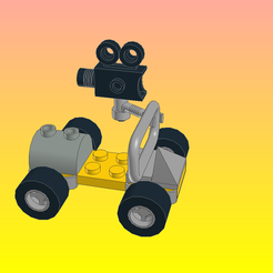 New-Model-01.png OBJ file NotLego Lego Cameraman car Model 1361・3D printing design to download