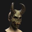 7-3.jpg Demon Scull Mask - mobile jaw 3D print model