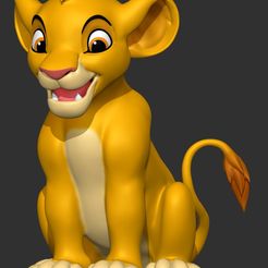 simba_06.jpg OBJ-Datei Simba Lion King herunterladen • Modell für 3D-Drucker, CGPRINTER