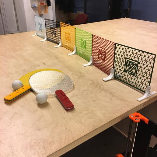 ping pong makerslab 3d print 013.jpg Ping Pong table tennis