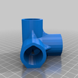 4WayElbow.png 4-Way Elbow, 1/2 Inch PVC Pipe Fitting Series #HalfInchPVCFittings UPDATE 2015-07-03
