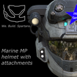 close-up.png Pro Series Marine MP helmet 3d print file