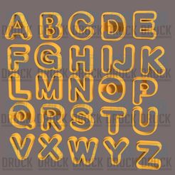Abc con marca.jpg Alphabet Cookie Cutter - Alphabet Alphabet Cookie Cutter
