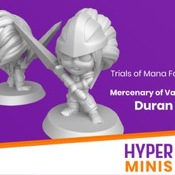 Mercenary_of_Valsena_Duran.png Archivo STL gratis Chibi Duran | Trials of Mana (Seiken Densetsu)・Plan de la impresora 3D para descargar