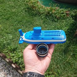 DSC_0559.jpg STL file Typhoon submarine- for pool・3D printing idea to download