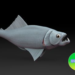 untitled.47.jpg STL file toothy fish・3D printer design to download