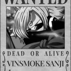 STL file zoro wanted poster - one piece 💬・Model to download and 3D  print・Cults