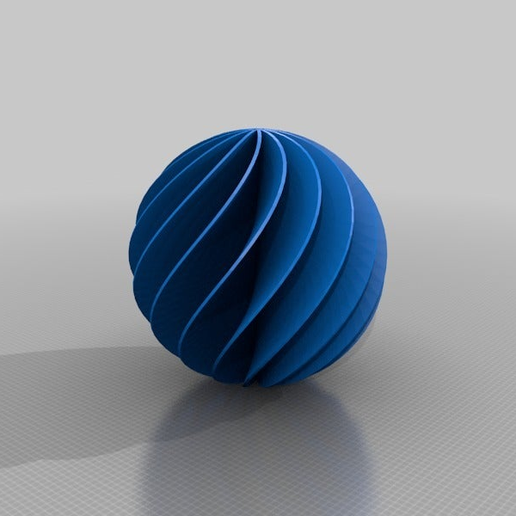 🎨 Twisted Sphere・Free STL File for ・Cults