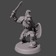 Render011.png STL file gladiator monkey Full Sheild・3D printable model to download