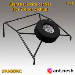 v1a-preview.jpg Файл 3D Slantback tire carrier for 2 door pickup by [AN3DRC]・3D-печатная модель для загрузки, AntNesh