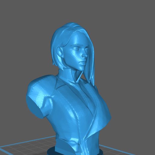 ashe_bust_wo_hat_cht.jpg Archivo STL gratis Busto Ashe - Overwatch・Diseño de impresión 3D para descargar, mrnorbi