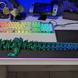 Kristalldrache, bewegliches Flexi-Wackeltier, Druck an Ort und Stelle, Fantasy