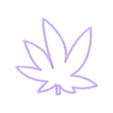Frame.stl Cannabis Leaf Lamp