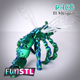 funstl-paco-flexi-articulated-mosquito-picture-4.png FUNSTL - PACO, Articulated Mosquito Flexi 3MF