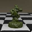 render_orcPawn.png Fantasy chess pieces human vs orcs