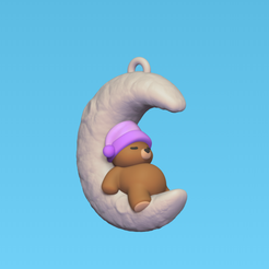 Cod2597-Bear-Moon-2.png Fichier 3D Lune des ours・Plan pour imprimante 3D à télécharger