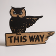 YOUARE~3.png Halloween Owl Wayfinding Sign