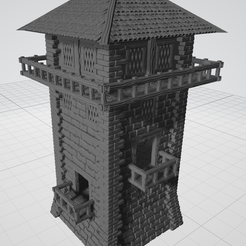 1fa5d30d-3919-4eb5-89a3-89ce42c05652.png Archivo 3D gratis Torre de vigilancia modular Fantasy・Plan imprimible en 3D para descargar