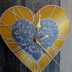 20230605_122134.jpg Fichier STL Horloge Bonne Fête Papa・Modèle à télécharger et à imprimer en 3D
