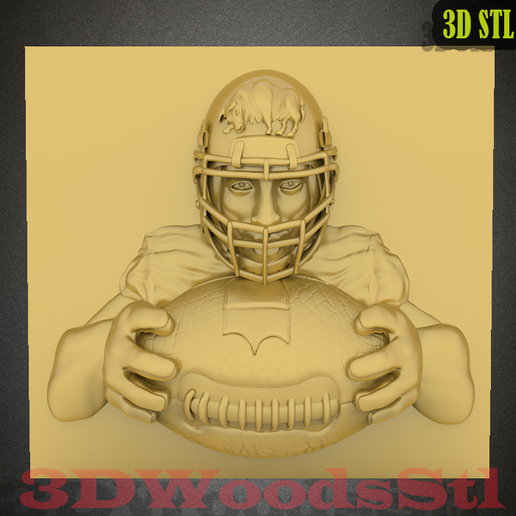 🏈 American football stl, NFL stl,3D stl model relief wall decor, CNC ...
