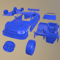 a006.png Fichier STL NISSAN GTR NISMO 2014 VOITURE IMPRIMABLE EN PIÈCES DÉTACHÉES・Modèle pour impression 3D à télécharger