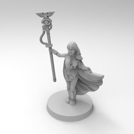 Imperial Guard Sorceress 3D model