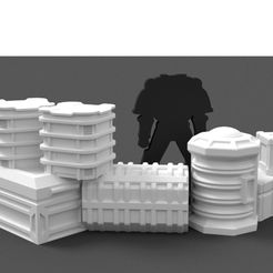 Corvus_Games_Terrain_3D_printable_defensive_cover_for_Star_Wars_Legion_and_Warhammer_40K.jpg Free STL file Cargo Crate Defensive Cover Barrier・3D printing design to download