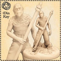 monkeyfolk-druid.jpg STL file Monkeyfolk Druid・3D printer model to download