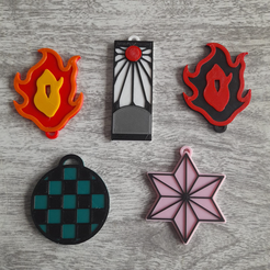 Kamado-Symbol.png 3D file Kamado Symbols・Template to download and 3D print