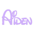 Aiden (1).stl Custom Name "Aiden" – Disney Style | STL for 3D Printing + DXF for CNC