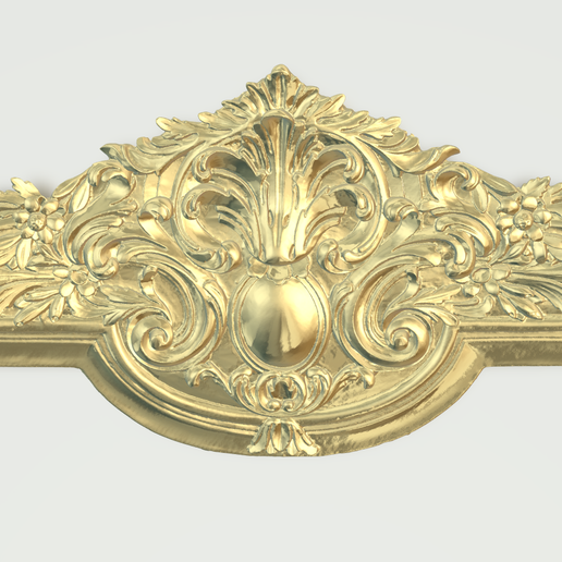 Baroque Ornamental Relief 076 STL