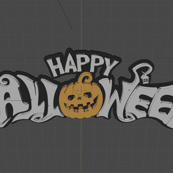 Screenshot_2.png Free STL file Happy Halloween in 3 pieces・3D printer design to download