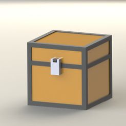 Minecraft-chess.jpg STL file MInecraft Chest・3D printing template to download