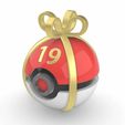 Number-19.jpg Pokeball Christmas Calendar Gift Box 1-24 Pokeballs