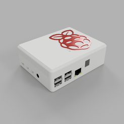 rpi4.PNG Free STL file Raspberry Pi 4 Case with Homematic RPI-RF-MOD・3D print object to download