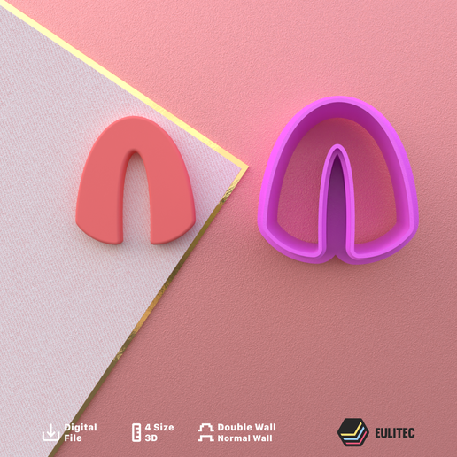 POLYMER CLAY CUTTERS/bows 5 size 2 version cut/EULITEC.COM/CC/COPYRIGHTED LICENSE 3D model