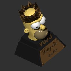 YUJU.jpg Archivo STL Feliz día del padre - Homero Simpson・Objeto de impresión 3D para descargar