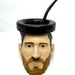 messi frente.jpg Free STL file Mate Messi・3D print design to download