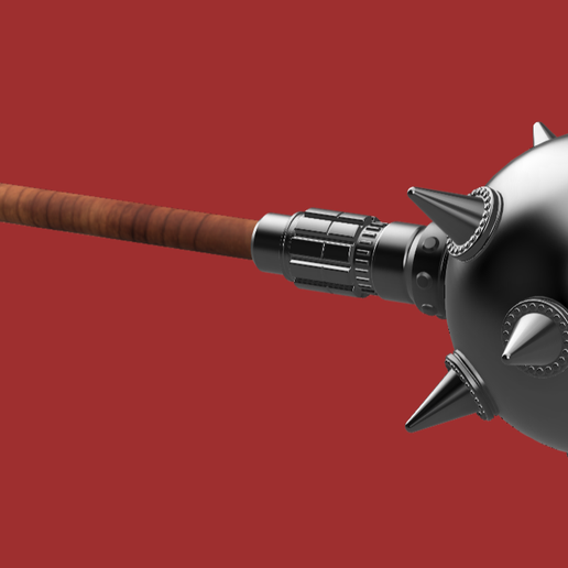 3.png Superman 2025 - Hawkgirl mace 3D model