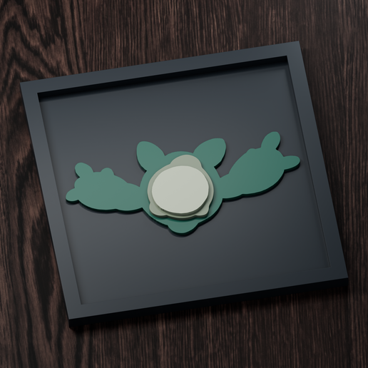 Reuniclus Line - Pokemon Silhouette Frame | Normal, Inverse & Scaled STL