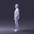 0009.jpg 000368 Standing Man in Blue Jacket Realistic 3D Scan