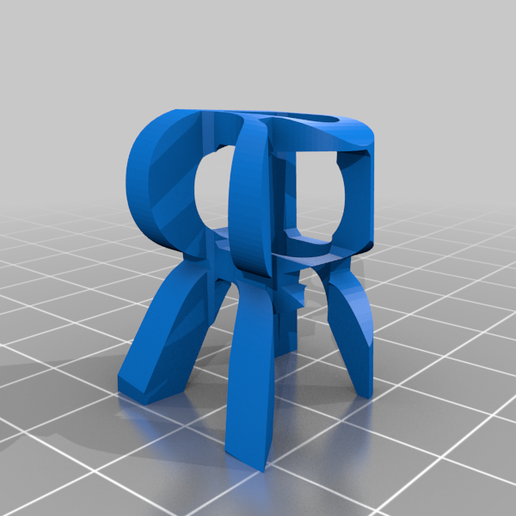 Download free STL file 3d R • 3D printable template ・ Cults