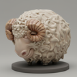 sheep-painted.png Fat sheep