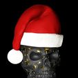 Screenshot-2023-11-12-143046.jpg Skull - Skull with stars and Christmas cap Cap