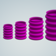 Capture2.png Cylinder Wobble Vase STL File - Digital Download -5 Sizes- Homeware, Minimalist Modern Design