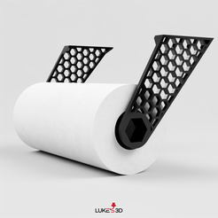 bitmap.png Download free STL file Hexagonal paper towel holder • 3D printing template, Lukes3D