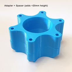 spacer-en-adapter.jpg Logitech G25+ Spacer for Wheel Adapter for wheels with 70mm holes