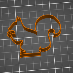 Squirrel.png STL file Squirrel cookie cutter・3D print design to download