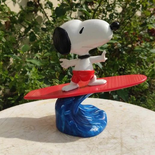 🌊 Waves for surfing snoopy・Free STL File for 3D printing・Cults
