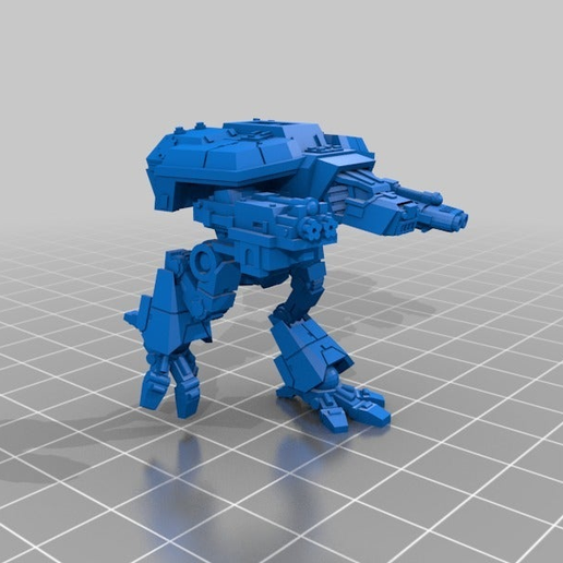 1/4" Scale Battlefox Warstrider for Human Armies 3D model